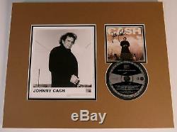 JOHNNY CASH Signed Autograph American Recordings I 14x18 CD Photo Display