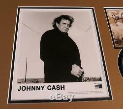 JOHNNY CASH Signed Autograph American Recordings I 14x18 CD Photo Display