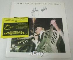 JOHNNY WINTER Autographed Nothin' But The Blues 12 Vinyl Record Album with COA