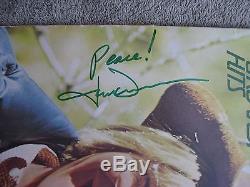 JOHN DENVER -Rare AUTOGRAPHED HITS ALBUM with PEACE! ADDED -SIGNED -GUARANTEED