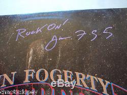 JOHN FOGERTY AUTOGRAPHED CENTERFIELD RECORD CREEDENCE CLEARWATER ROCK ON ALBUM