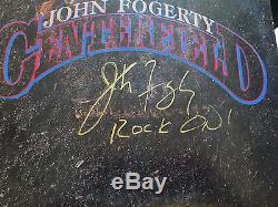 John Fogerty Autograph He Signed Rock On! Centerfield 1985 Record Album