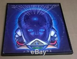JOURNEY Band Signed + Framed Frontiers Record Album Steve Smith + Jonathan Cain