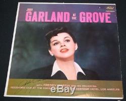 JUDY GARLAND Hand Signed AT THE GROVE Autographed Record Album withCOA