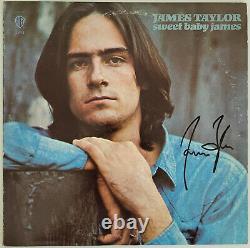 James Taylor signed Sweet Baby James album vinyl record COA exact proof auto