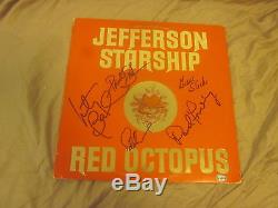 Jefferson Starship Autographed Record Album 5 Signatures Hologram