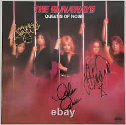 Joan Jett Currie Ford signed The Runaways Queens of Noise album COA exact proof
