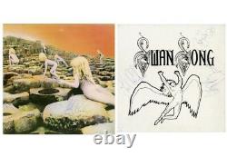 John Bonham Signed Album and Autographed Zeppelin Swan Song promo COA INCLUDED