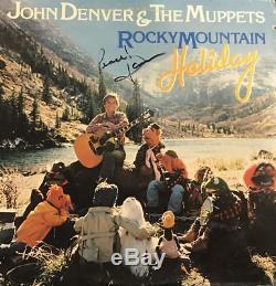 John Denver signed Muppets Christmas Album Autographed record lp cover with COA