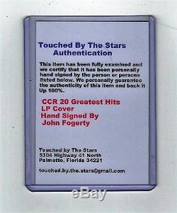 John Fogerty Autograph Hand Signed Record Album COA CCR Greatest Hits