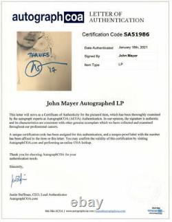 John Mayer Signed Autograph Album Vinyl Record The Search For Everything Acoa