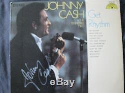 Johnny Cash Signed Album Lp COA