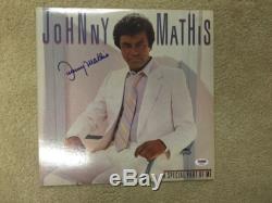 Johnny Mathis Autographed Album Signed LP Record PSA/DNA COA