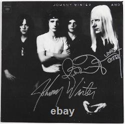 Johnny Winter JSA Signed Autograph Album Vinyl Record Rick Derringer