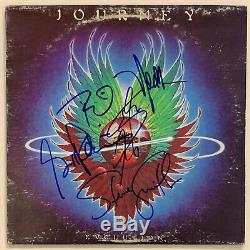 Journey Autographed vinyl record Album Signed by all 5. Beckett BAS COA