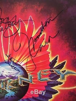 Journey Infinity Lp Vinyl Album Record Signed All + Steve Perry