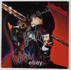 Judas Priest Band Signed Autograph Record Album JSA Vinyl Stained Class