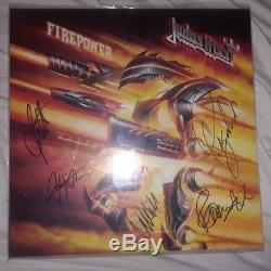Judas Priest Signed Firepower 2 Lp Record Double Vinyl Album (read Description)