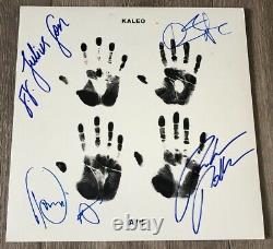 KALEO BAND SIGNED A/B VINYL RECORD ALBUM JJ JOKULL JULIUSSON +3 withEXACT PROOF