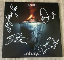 KALEO BAND SIGNED SURFACE SOUNDS VINYL RECORD ALBUM JJ JULIUSSON +3 wEXACT PROOF