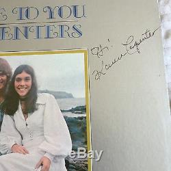 Karen Carpenter Autographed Close To You Carpenters Record Album