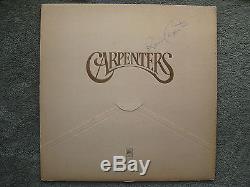 KAREN CARPENTER Rare AUTOGRAPHED CARPENTERS ALBUM 1971 LP SIGNED By KAREN