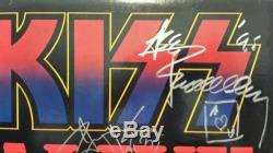 KISS Alive 2 LP Album Signed by Ace Frehley Peter Criss Autograph Rare Real