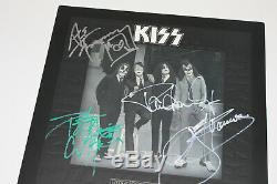KISS BAND SIGNED AUTHENTIC'DRESSED TO KILL' VINYL RECORD ALBUM LP withCOA X4