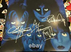 KISS Creatures of the Night Record Album Autographed Signed by Ace Paul Gene HTF