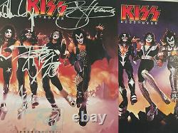 KISS DESTROYER Record Album Autographed Signed by Ace Peter Paul Gene Aucoin