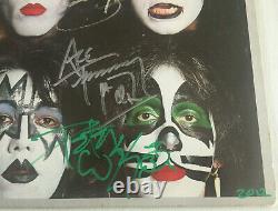 KISS Dynasty Record Album Autographed Signed by Ace Peter Paul Gene 79 Aucoin