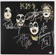 KISS FULL BAND Gene Simmons Paul Stanley Signed Autograph Record Album JSA REAL