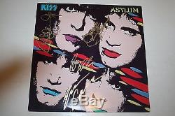 KISS Hand Signed ASYLUM Record Album With COA Signed by Four Members