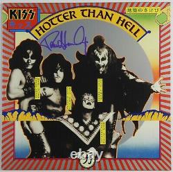KISS JSA Paul Stanley Autograph Signed Record Album Hotter Than Hell