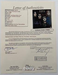 KISS JSA Signed Autograph Album ALIVE Gene Simmons Peter Criss Ace Paul