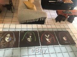 KISS Original Signed Solo Albums In LP