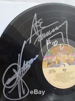 KISS SIGNED 1ST DEBUT ALBUM LP 1974 ALBUM-RECORD PAUL, GENE, ACE & PETER RARE