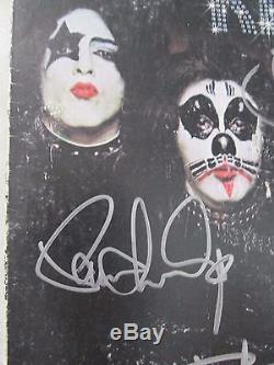 KISS SIGNED 1ST LP ALBUM RECORD 1974- GENE SIMMONS PAUL STANLEY RARE