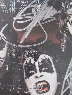 KISS SIGNED 1ST LP ALBUM RECORD 1974- GENE SIMMONS PAUL STANLEY RARE