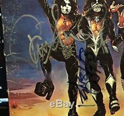 KISS SIGNED ALBUM GENE SIMMONS ACE FREHLEY PETER CRISS PAUL STANLEY SIGNED ALBUM