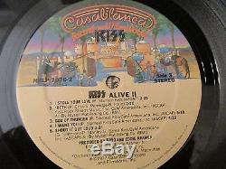 KISS SIGNED ALIVE II ALBUM LP RECORD 1977 GENE SIMMONS PAUL STANLEY RARE