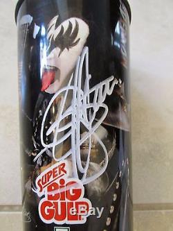 KISS SIGNED- GENE SIMMONS COLLECTIBLE BIG GULP- ALBUM LP RECORD -BRAND NEW