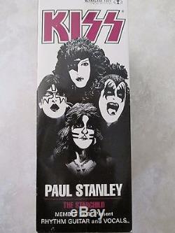 KISS SIGNED- PAUL STANLEY COLLECTIBLE STATUETTE- ALBUM LP RECORD -BRAND NEW