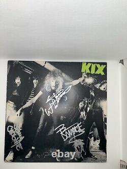 KIX Rare Band Signed Autographed Selftitled Vinyl Record Album JSA COA Sketch