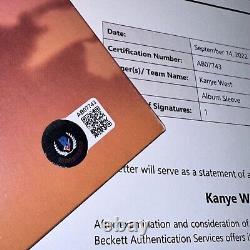 Kanye West Signed Graduation Record Album Autographed + Beckett COA