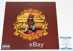 Kanye West Signed The College Dropout Vinyl Record Album Lp Beckett Coa Proof