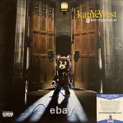 Kanye West Signed Vinyl Beckett COA Late Registration Album Record BAS Yeezy