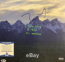 Kanye West Signed Vinyl Beckett COA Ye Album Record Lp Rapper Yeezus Bas