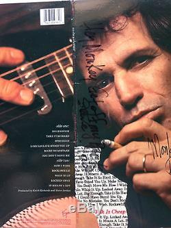 Keith Richards signed Talk is cheap Album Cover 3 auto 2 tickets JSA LOA 1/1