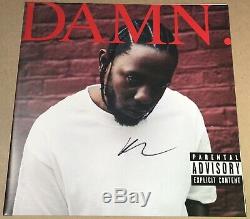 Kendrick Lamar Damn RED vinyl LP + SIGNED album sleeve CLR19 NEWithSEALED